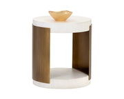 Cavette End Table - White - Central Designs