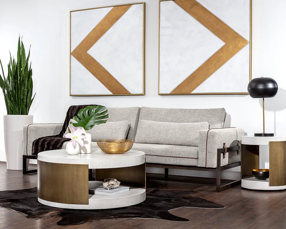 Cavette End Table - White - Central Designs