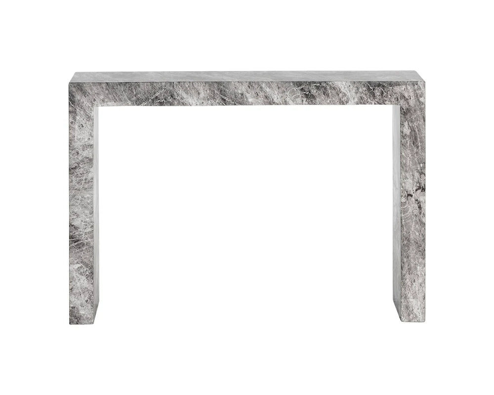 Axle Console Table - Marble Look