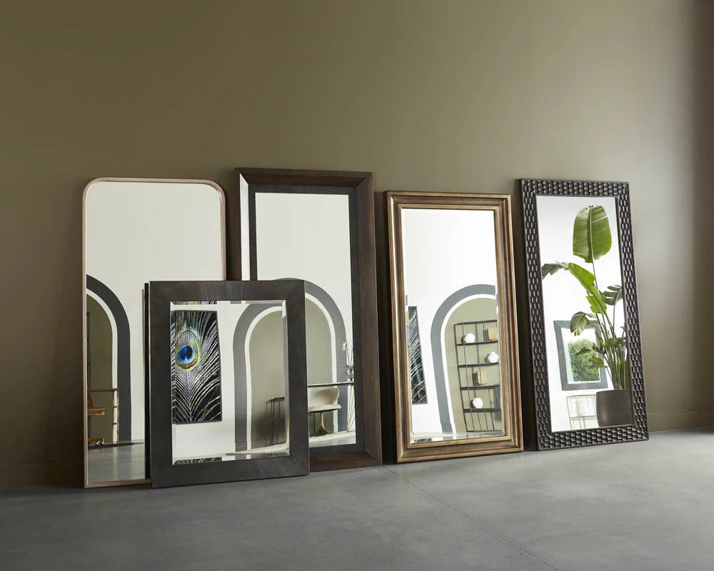 Calabasas Floor Mirror - Brass - Central Designs