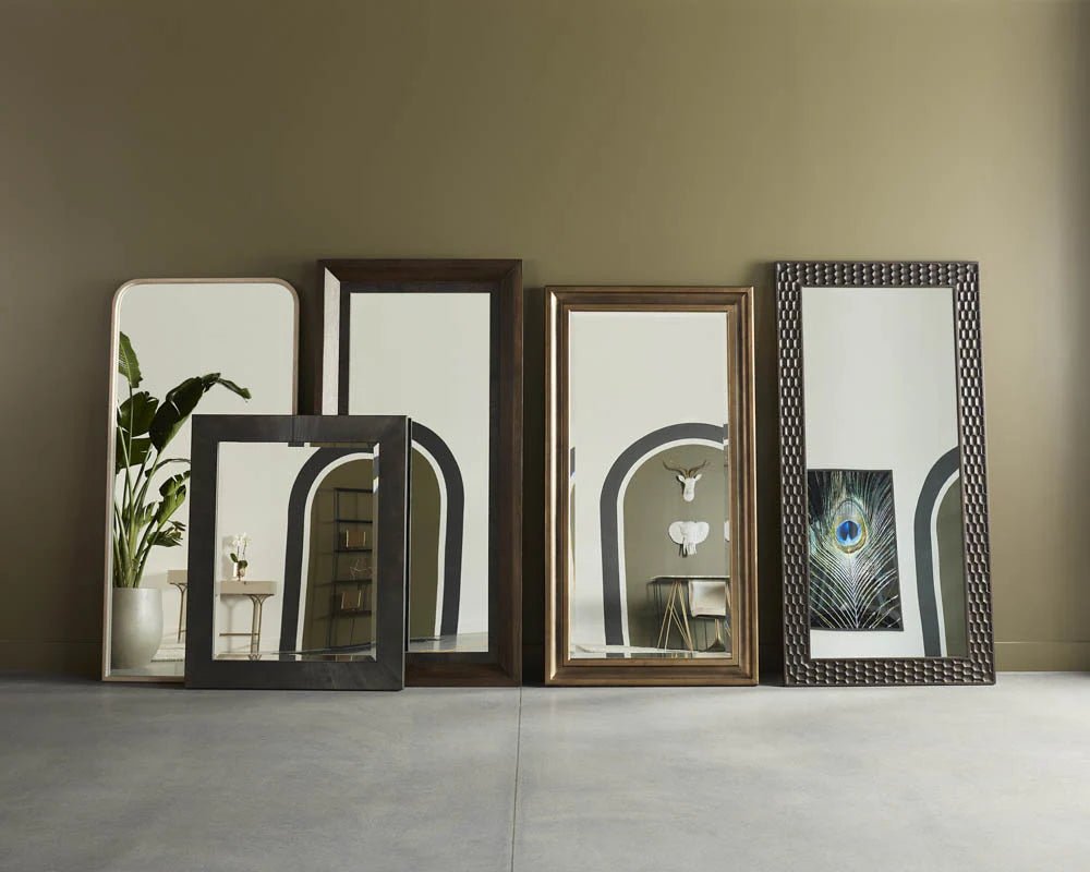 Calabasas Floor Mirror - Brass - Central Designs