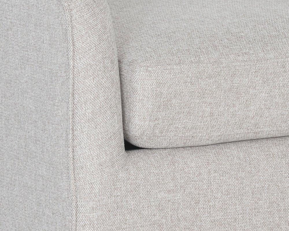 Hazel Swivel Lounge Chair - Gold - Belfast Heather Grey - Central Designs