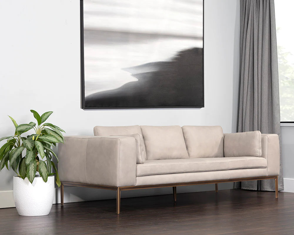 Burr Sofa - Bali Bone