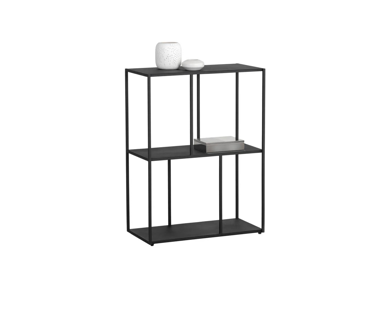 Eiffel Low Bookcase - Small - Black - Central Designs
