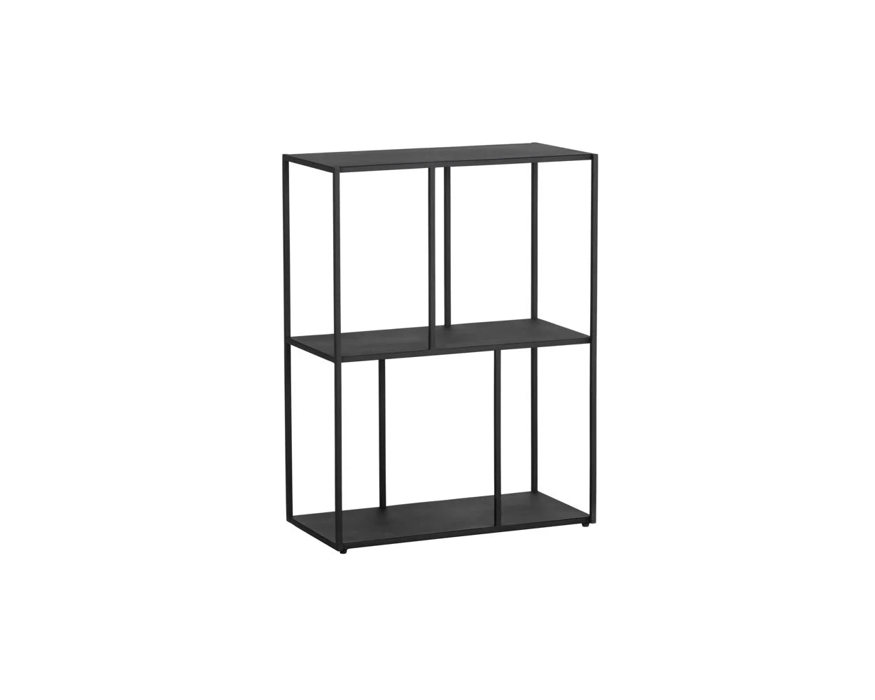 Eiffel Low Bookcase - Small - Black - Central Designs