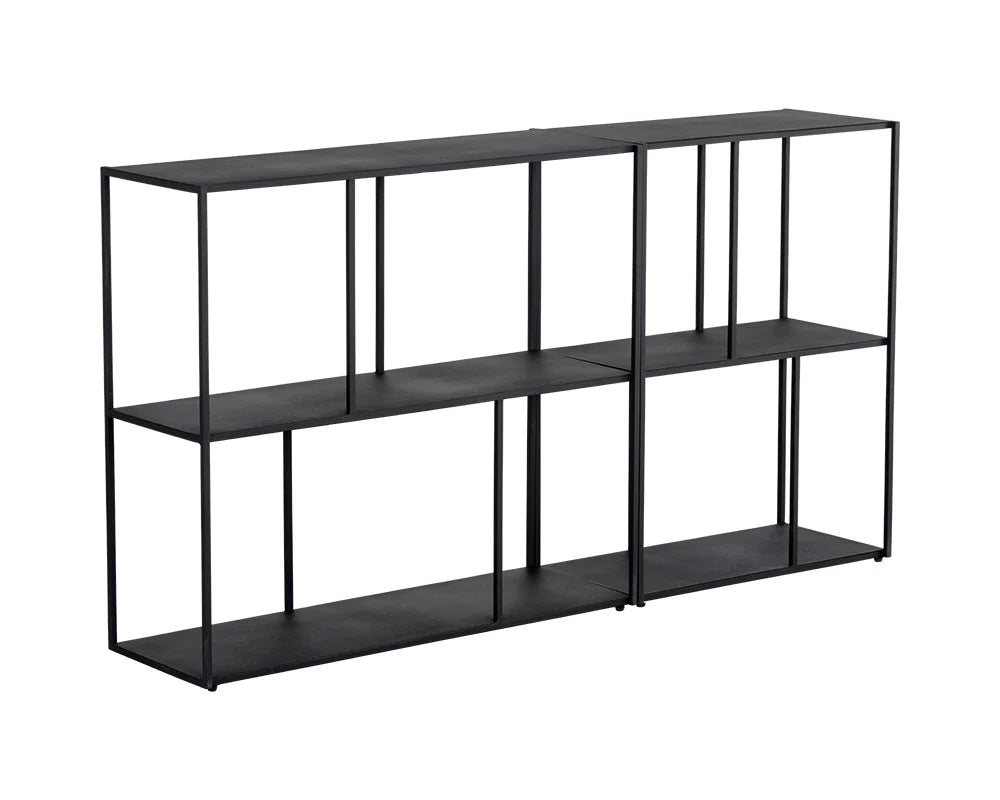 Eiffel Low Bookcase - Small - Black - Central Designs