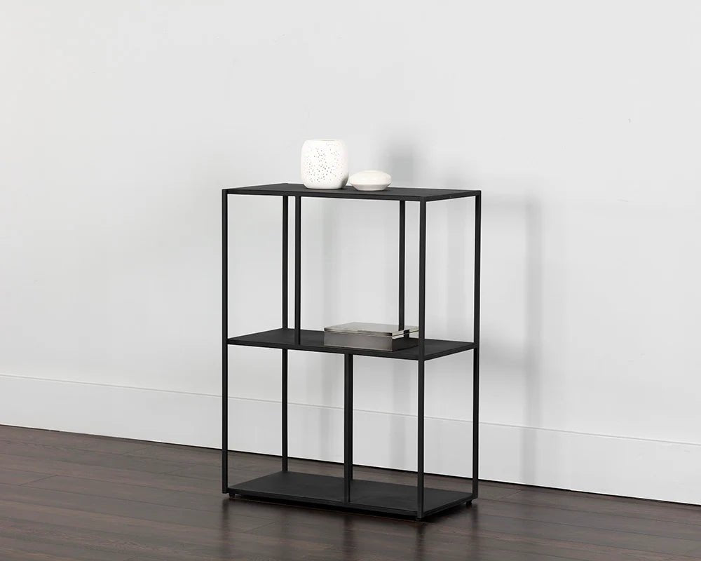 Eiffel Low Bookcase - Small - Black - Central Designs