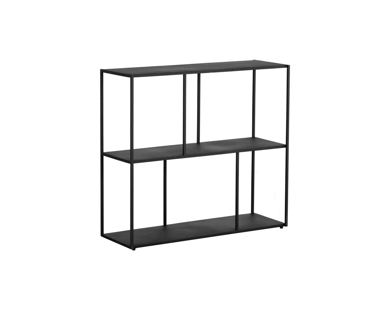 Eiffel Low Bookcase - Medium - Black - Central Designs