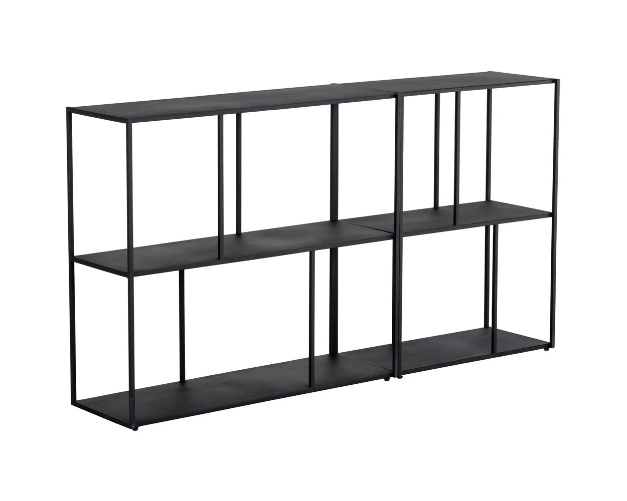 Eiffel Low Bookcase - Medium - Black - Central Designs