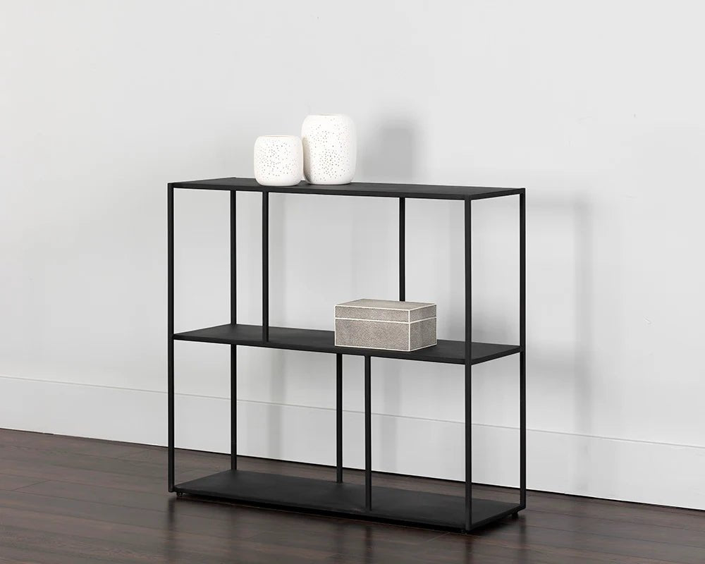 Eiffel Low Bookcase - Medium - Black - Central Designs