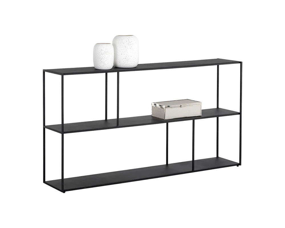 Eiffel Low Bookcase - Large - Black - Central Designs