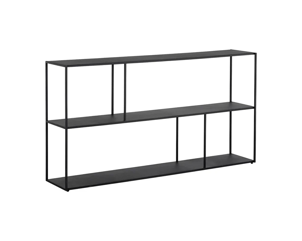 Eiffel Low Bookcase - Large - Black - Central Designs