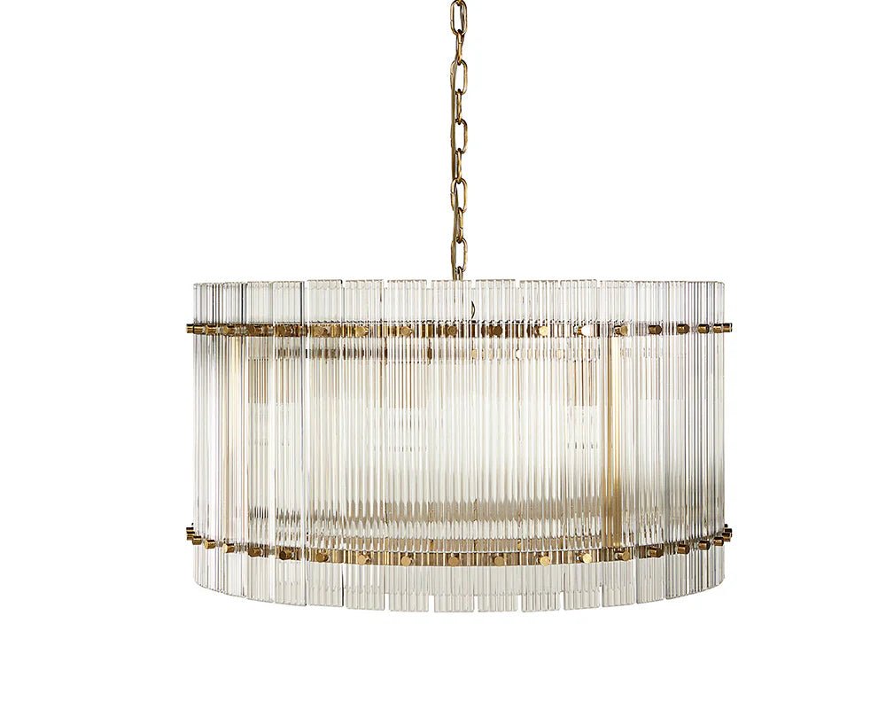 Kore Chandelier - Small - Brass - Clear - Central Designs
