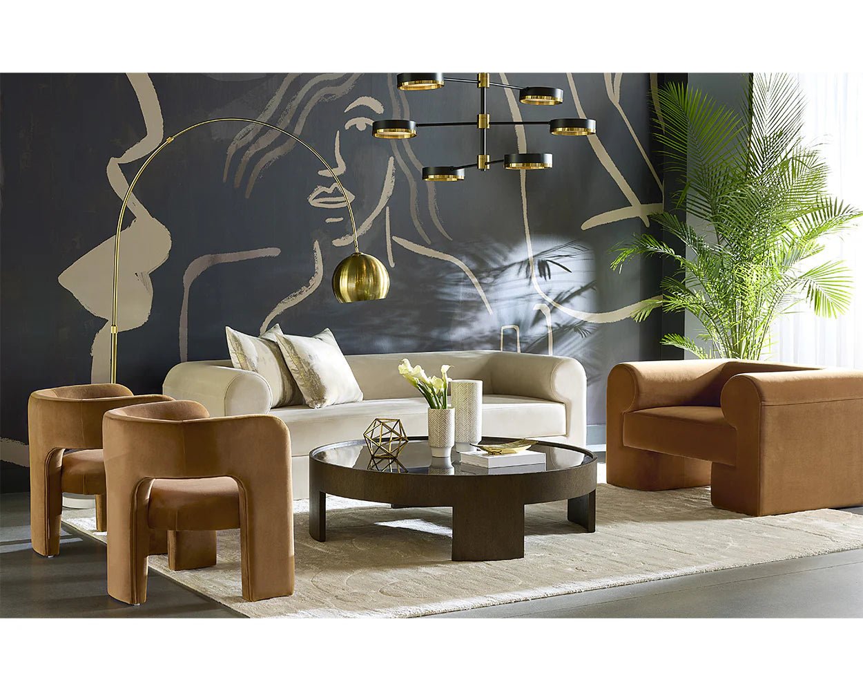 Vern Floor Lamp - Brass - Central Designs