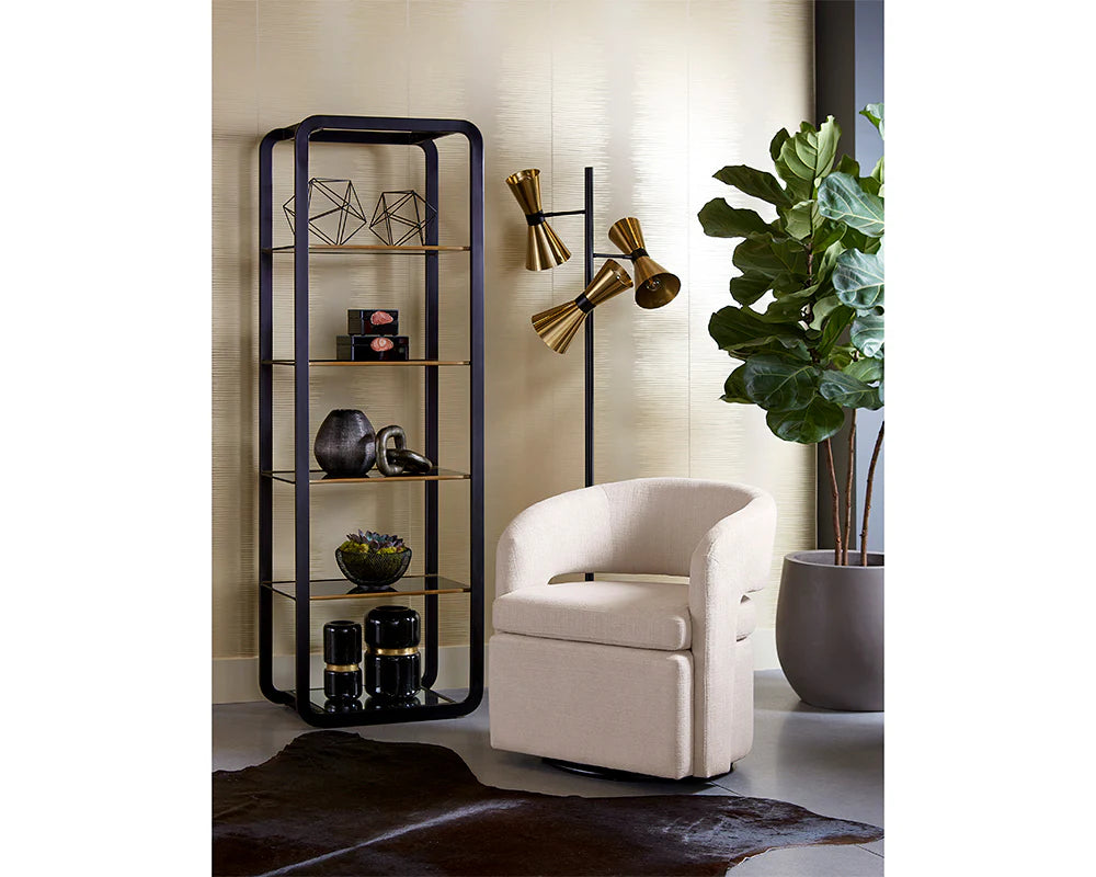 Ambretta Bookcase - Small - Black