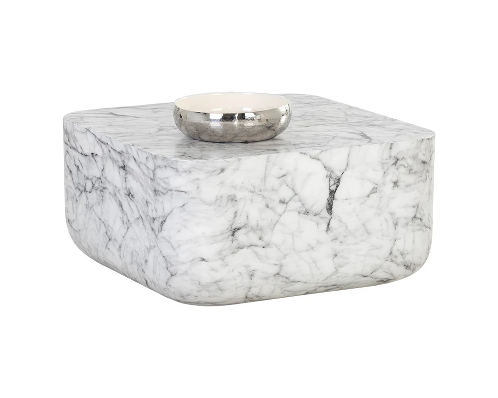 Strut Coffee Table - Marble Look - Central Designs