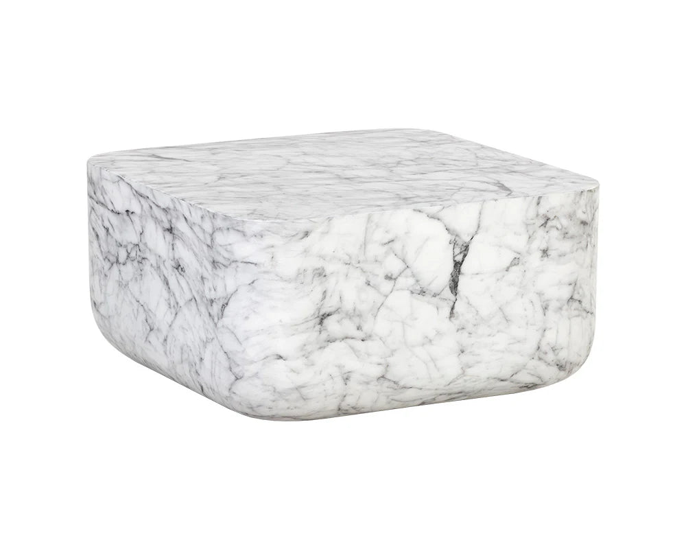 Strut Coffee Table - Marble Look - Central Designs