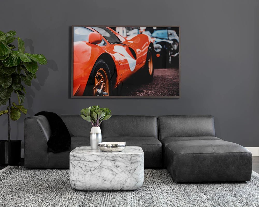 Strut Coffee Table - Marble Look - Central Designs