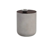 Diaz End Table - Grey - Wood Grain Brown - Central Designs