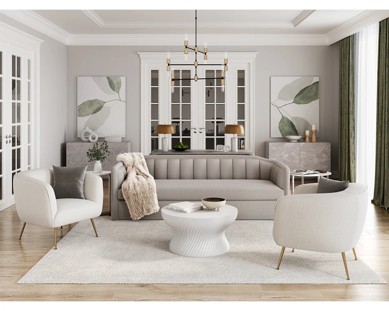 Cara Coffee Table - White - Central Designs