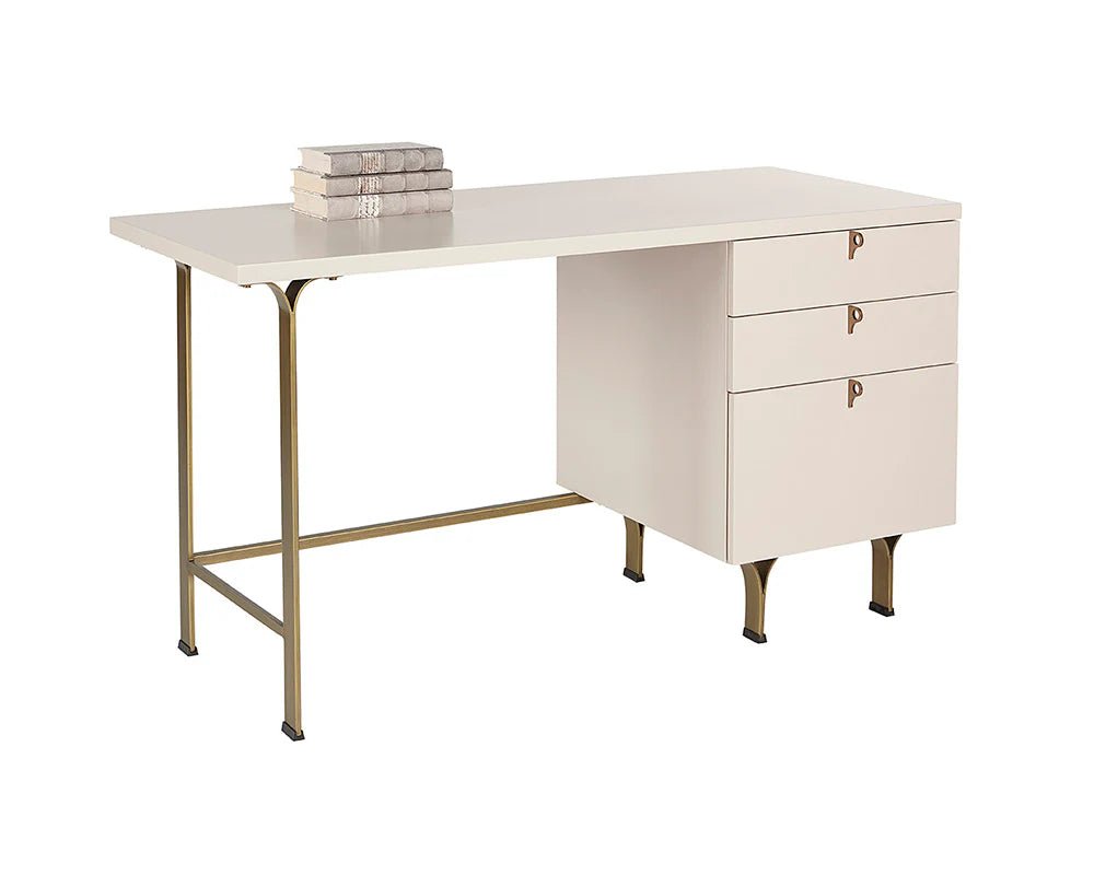Celine Desk - Cream - Central Designs