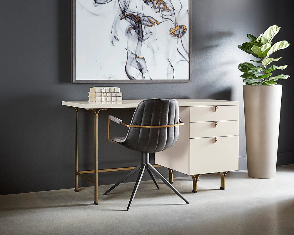 Celine Desk - Cream - Central Designs