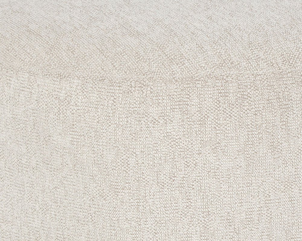 Soraya Ottoman - Dove Cream - Central Designs