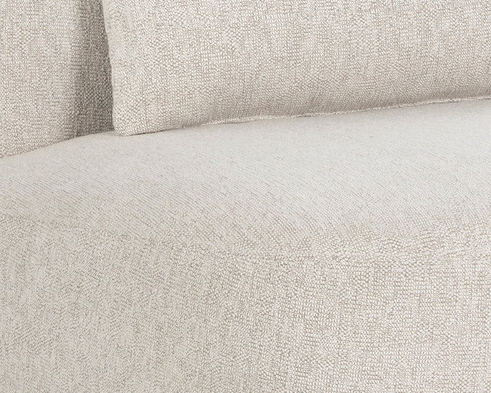 Soraya Swivel Armless Chair - Dove Cream - Central Designs