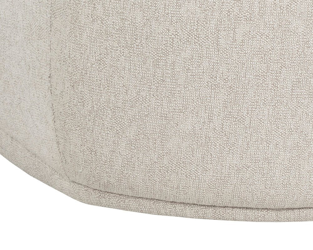 Soraya Swivel Armless Chair - Dove Cream - Central Designs