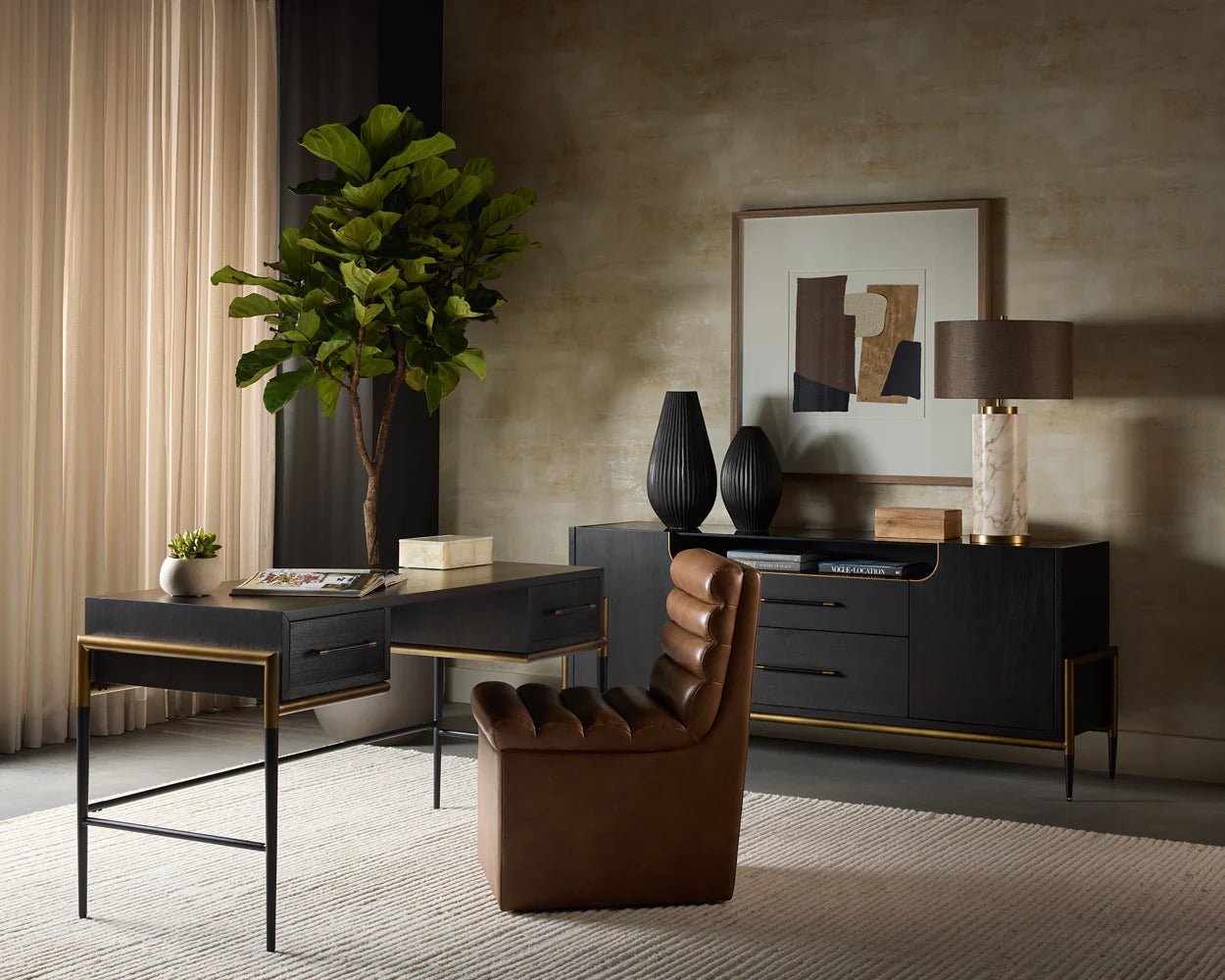Weldrick Desk - Espresso - Central Designs