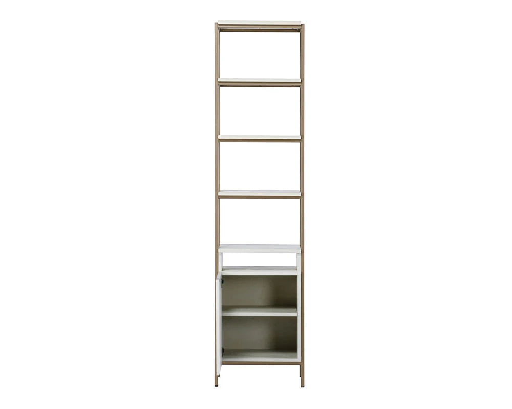 Ambrose Modular Bookcase - Small - Champagne Gold - Cream