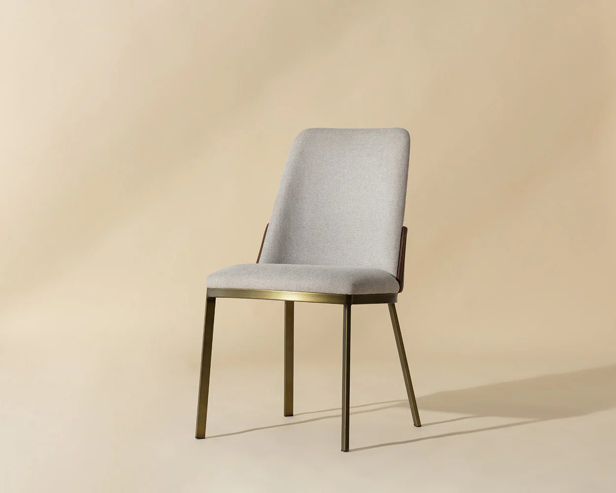 Marie Dining Chair - Belfast Oatmeal / Bravo Cognac - Central Designs