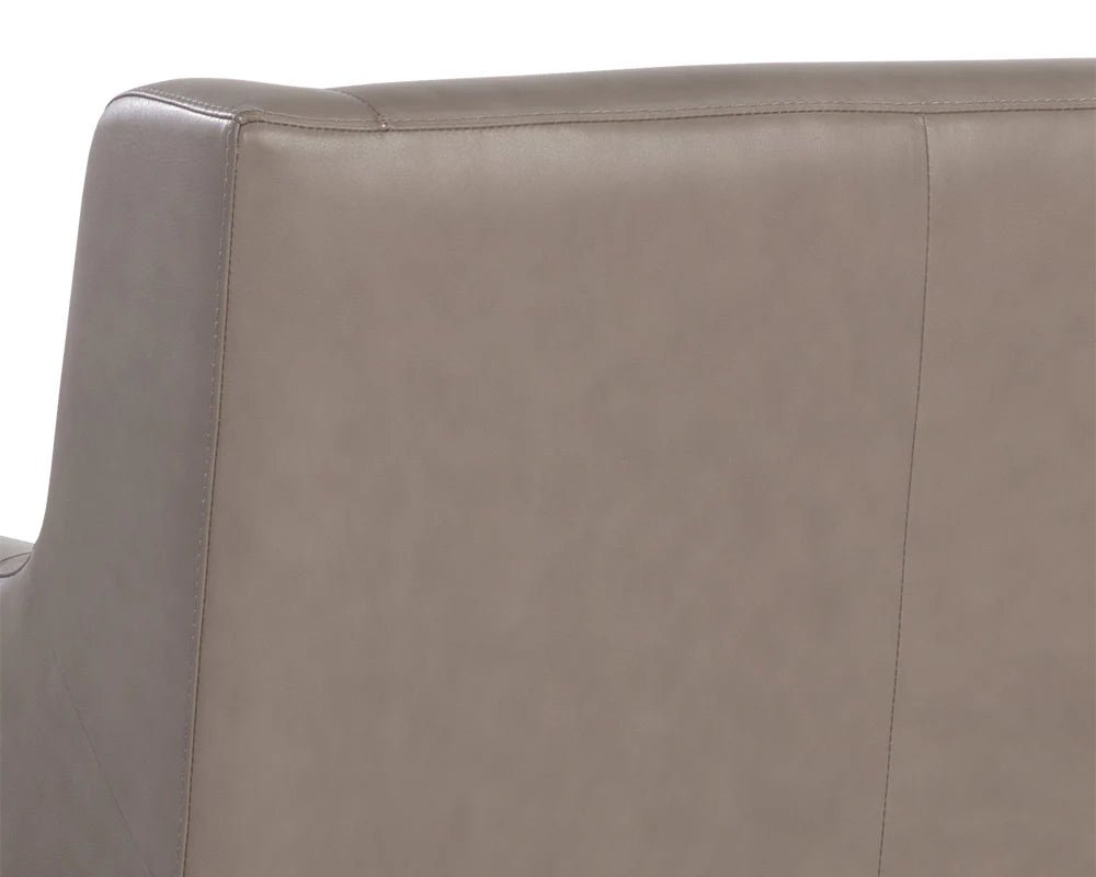 Talula Lounge Chair - Alpine Grey Leather - Central Designs