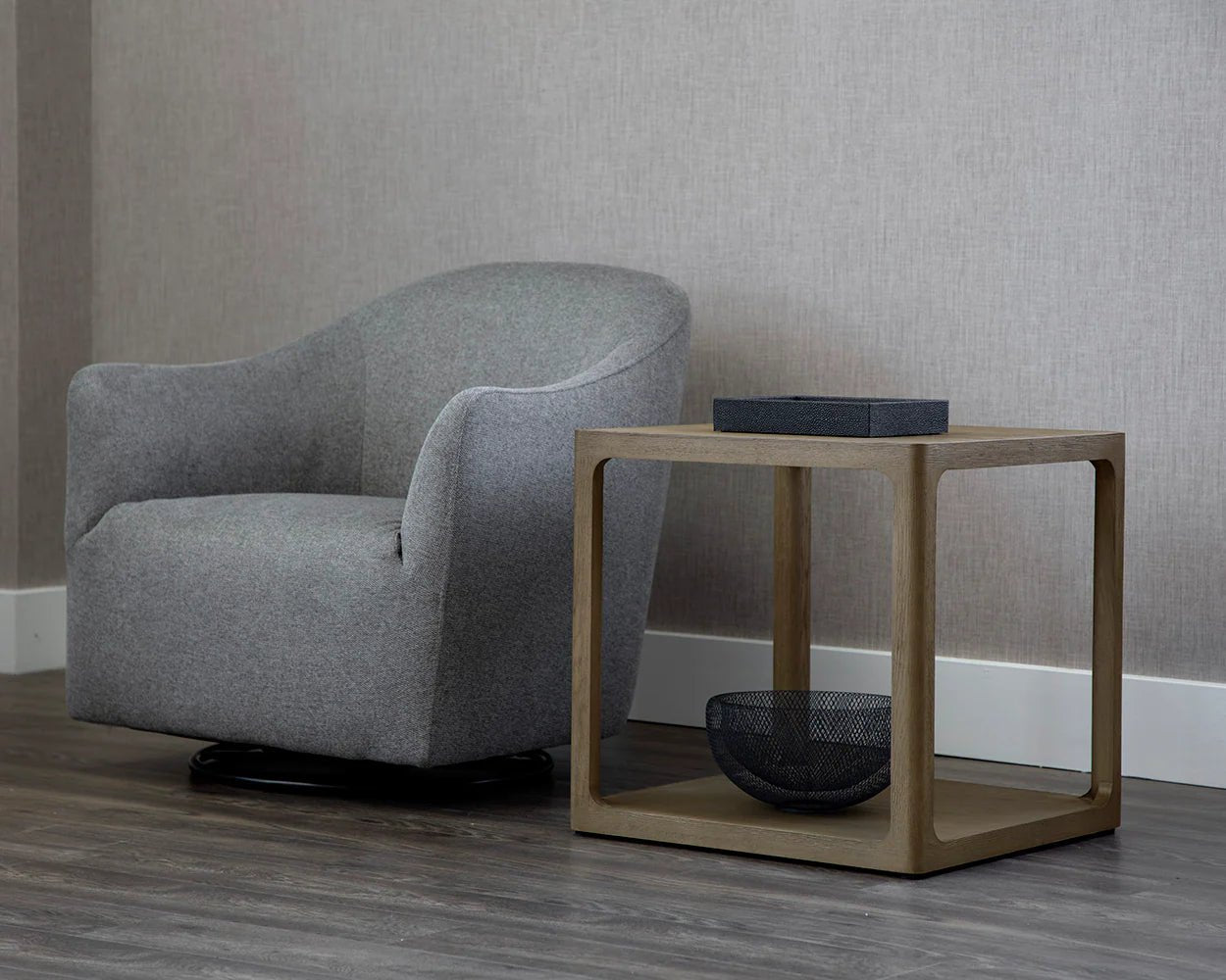 Doncaster Side Table - Smoke Grey - Central Designs