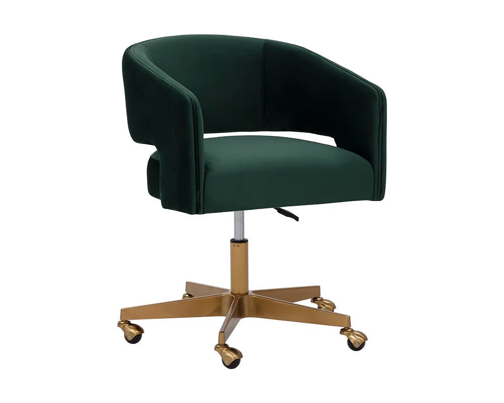 Claren Office Chair - Deep Green Sky - Central Designs