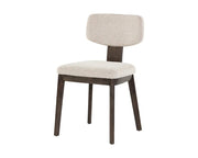 Rickett Dining Chair - Dark Brown - Dove Cream - Central Designs