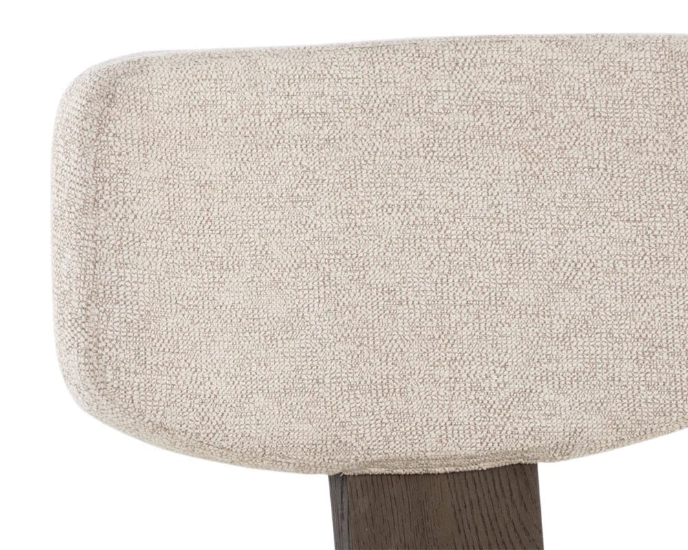 Rickett Dining Chair - Dark Brown - Dove Cream - Central Designs