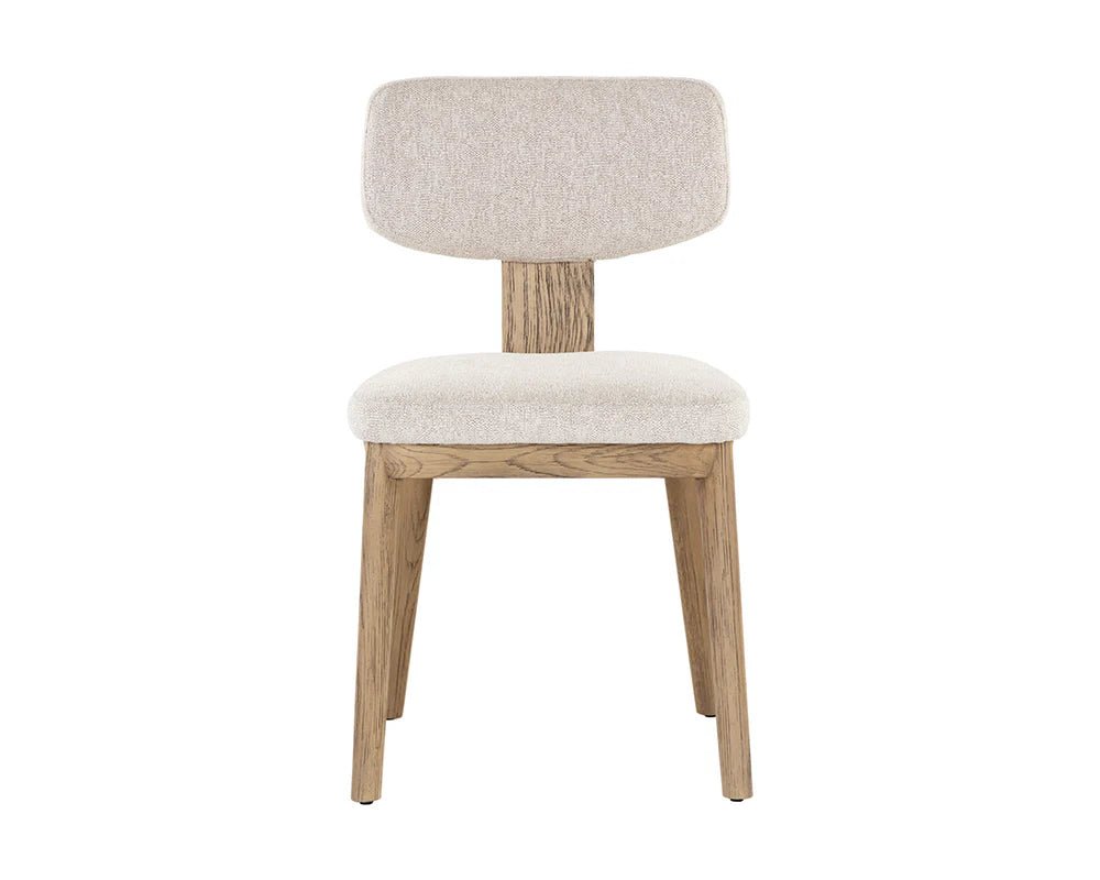 Rickett Dining Chair - Weathered Oak - Dove Cream - Central Designs