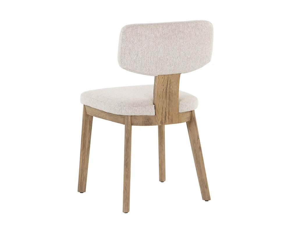 Rickett Dining Chair - Weathered Oak - Dove Cream - Central Designs