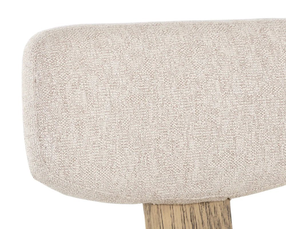 Rickett Dining Chair - Weathered Oak - Dove Cream - Central Designs