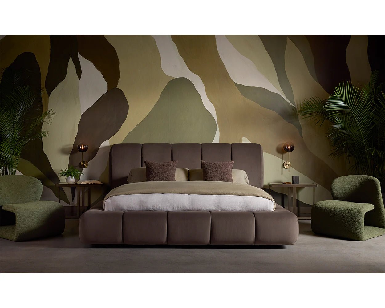 Izora Sconce - Brass - Smoke Grey Ombre - Central Designs
