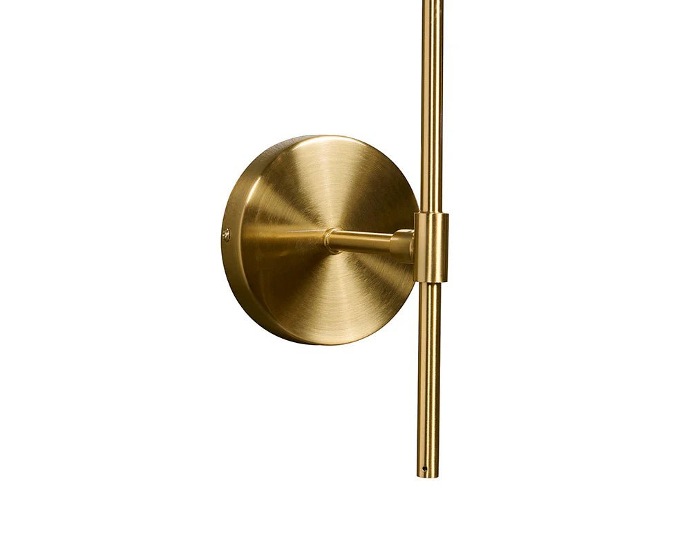 Izora Sconce - Brass - Smoke Grey Ombre - Central Designs