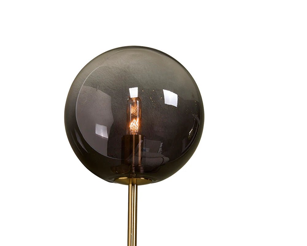 Izora Sconce - Brass - Smoke Grey Ombre - Central Designs