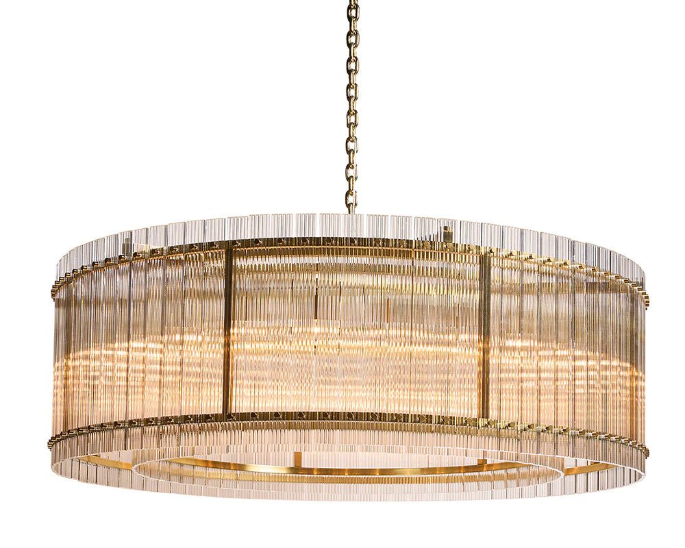 Kore Chandelier - Large - Brass - Clear - Central Designs