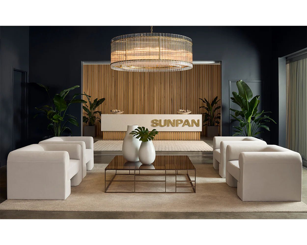 Kore Chandelier - Large - Brass - Clear - Central Designs