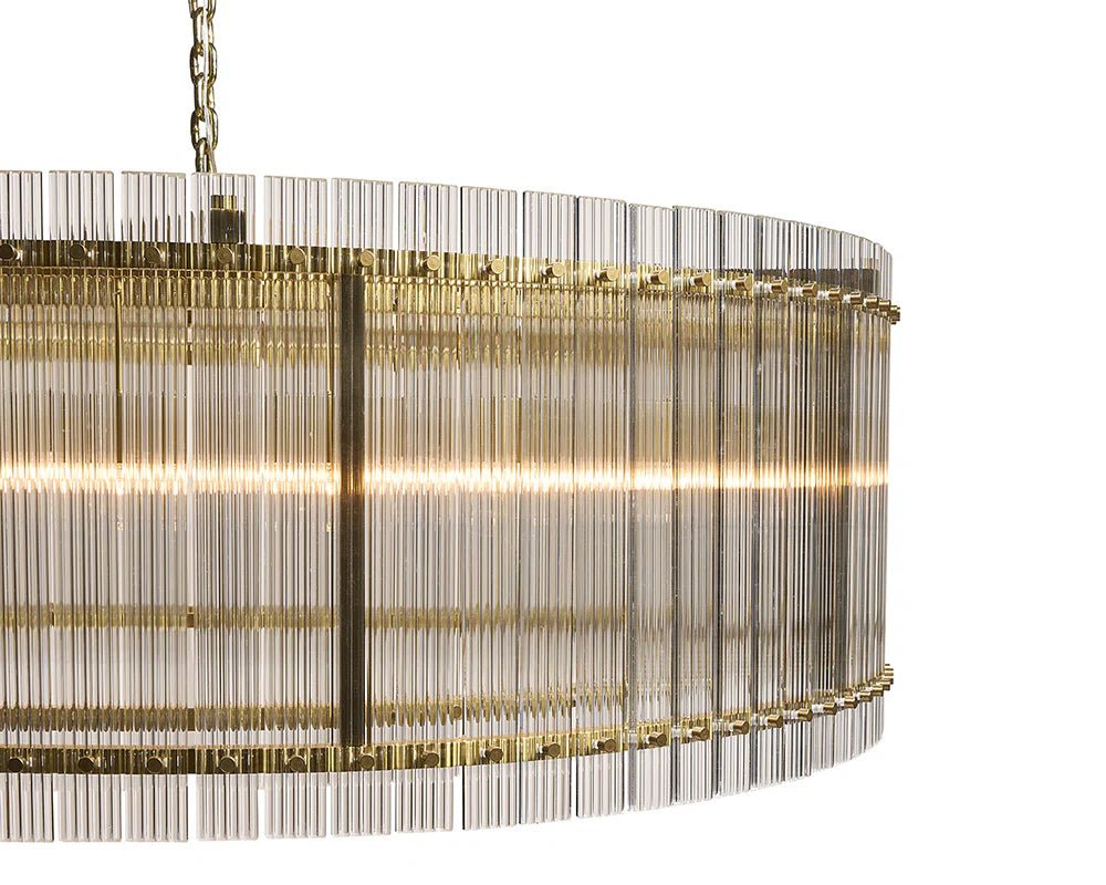 Kore Chandelier - Large - Brass - Clear - Central Designs