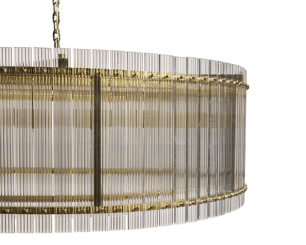 Kore Chandelier - Large - Brass - Clear - Central Designs