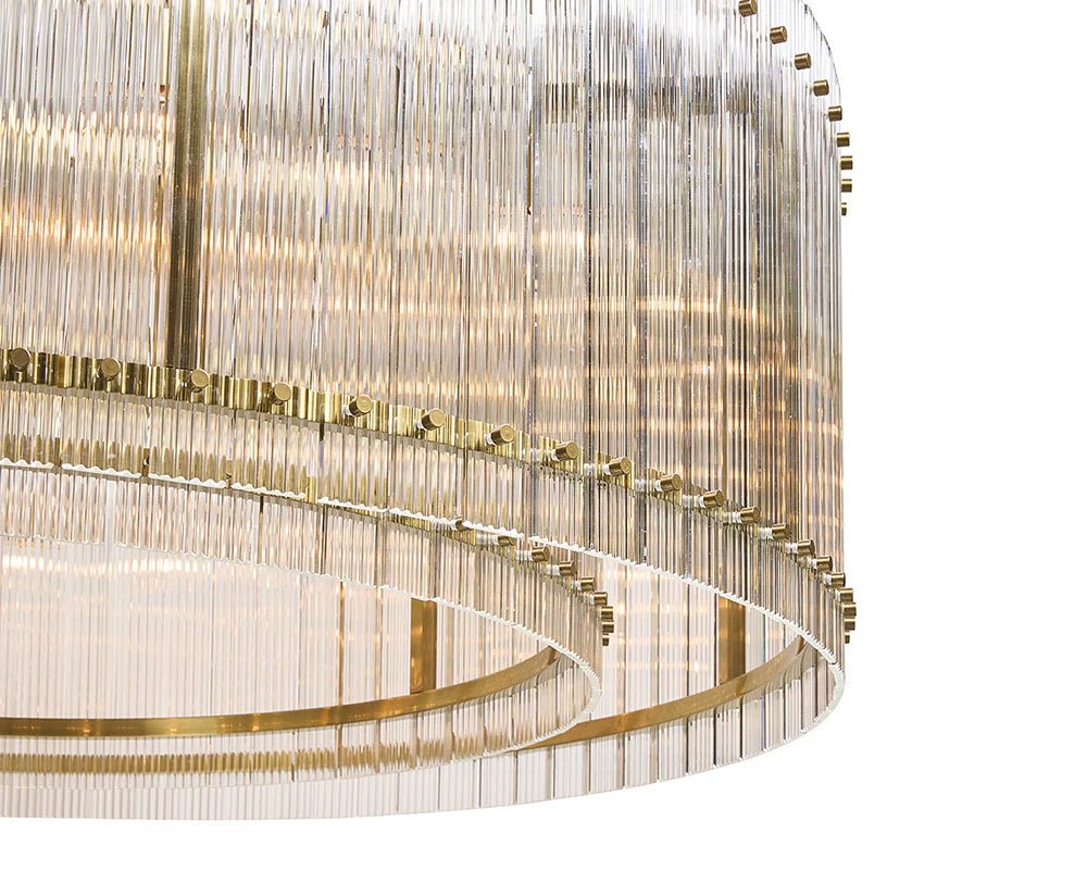 Kore Chandelier - Large - Brass - Clear - Central Designs