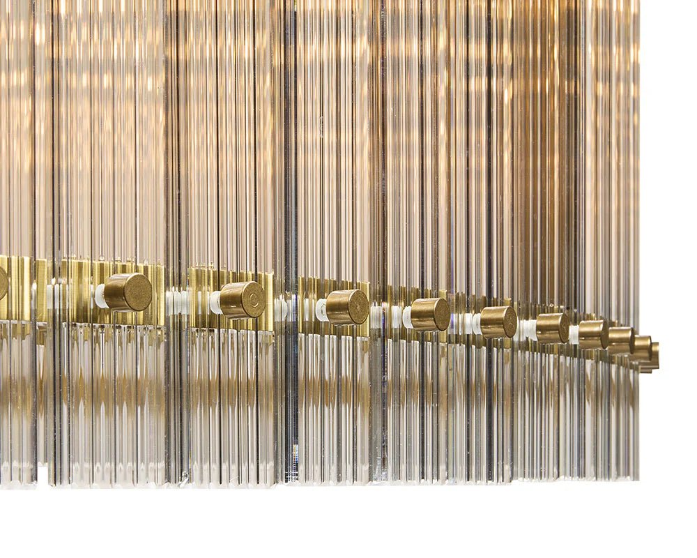 Kore Chandelier - Large - Brass - Clear - Central Designs