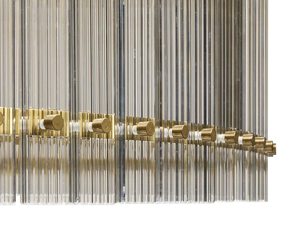 Kore Chandelier - Large - Brass - Clear - Central Designs